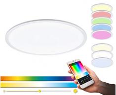 EGLO 97961 Plafonnier, Aluminium, 34 W, Blanc, Ã 600 mm