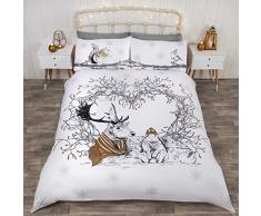 Rapport Parure de Lit Cerf et Amis, Taille King, dorÃ©, King