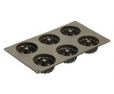 Lurch 85029 FlexiForm Moule à Kouglof Mini 6 Fois Marron