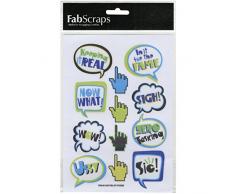 Fabscraps Les Stickers muraux en Vinyle Motif Bulles