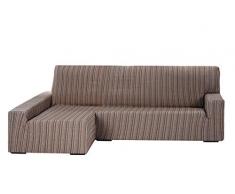 Housse élastique pour canapé Chaise Longue Bras Gauche Tres Plazas Marron