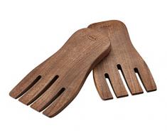 Rösle 12962 Mains à Salade 2 pièces, Couverts à Salade, Bois, Noyer, 20 x 10 x 30 CM