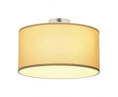 plafonnier - soprana cl-1, plafonnier, rond, diffuseur beige, e27, max. 3