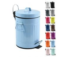 MSV Poubelle à pédale, Bleu Pastell Unique