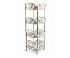 Galileo Casa 2192209 Set chariot de cuisine, plastique, blanc