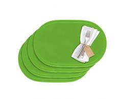 Westmark Lot de 4 sets de table en vinyle 45,5 x 29 cm, Vinyle, vert, 45.5 x 29 cm