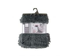 douceur dintÃ©rieur plaid 125x150cm imitation fourrure marilou anthracite