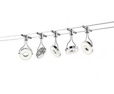 TRIO - Spot Rennes 5 LED 3,8 Watt - 3000 K, 350 Lm - Corps plastique et chrome L:500,0cm, L:11,0cm, H:17,0cm IP20