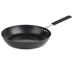 Salter Wok Professionnel en Acier Carbone Gris, Acier, Noir, 28 cm Frying Pan