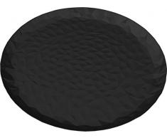Alessi Cr03/40 B Joy N. 3 Plateau Rond en Acier ColorÃ© Ã la RÃ©sine Au Ãpoxyde, Super Black