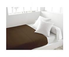 Soleil dOcre 214836 Eden Drap Plat Coton Taupe 240 x 300 cm