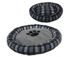 JVL Coussin Rond réversible pour Animal de Compagnie Gris Anthracite 52 x 52 x 10 cm