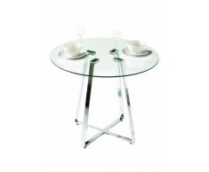 Premier Housewares 2401691 Table à Manger Rond Métropolitaine en Verre