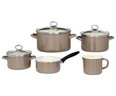 KRÃGER Karl Krüger 91866 Lot de 5 casseroles Föhr en émail