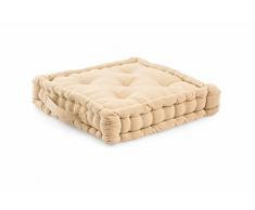 Galileo Casa Matelas Coussin pour Chaise, Coton, 40Â x 40Â x 7Â cm 40x40x7 cm Beige