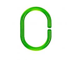 Spirella 10.09734 Rideau de Douche Anneaux Minor Clear-Green Plastique