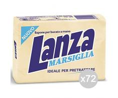 Lanza Set 72 Savon Marseille Lessive Machine à Laver et Linge, Multicolore, Unique