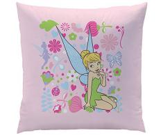 CTI Coussin 40X40 Disney Fairies Springtime, 100% Coton, Rose