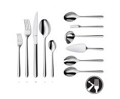 WMF 1261006342 Set de 66 Couteaux Monobloc, Acier Inoxydable, Argent, 49 x 39 x 10 cm
