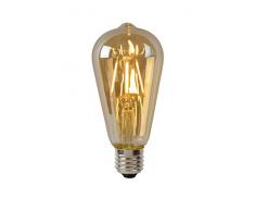 Lucide LED BULB - Ampoule Filament - Ã 6,4 cm - LED Dim. - 1x5W 2700K - Ambre