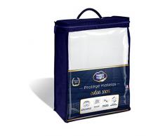 Sweetnight - Protège matelas 140x190/200 cm | Alèse 100% Coton | Anti-rétrécissement | Molleton Epais et Absorbant | Silencieux et Respirant | Compatible Grands Bonnets | Qualité Hôtellerie de Luxe