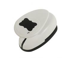 Paperfuel PF105004 Perforatrice Accolades Ornées, Plastique/Métal, Blanc, 12,7 x 8,5 x 6,7 cm