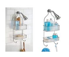 InterDesign 47156EU Rain Serviteur de Douche Transparent/Argent