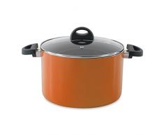 BergHOFF 3700158 Faitout avec Couvercle Aluminium forgé Orange 24 cm
