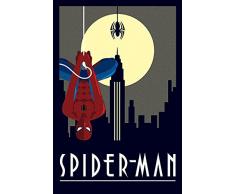 Empire Poster Marvel Motif Spiderman Suspendu