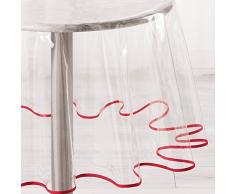 ligne dÃ©cor nappe ronde (0)180cm 15/100e garden/biais rouge