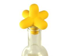 COOKUT SPAJA Bouchon pour Bouteille de Vin/Champagne/Bière/Cidre Silicone Alimentaire Jaune