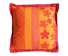Thedecofactory 440210 Coussin, Polyester, Orange, 40 x 40 x 3 cm