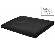 Catherine Lansfield Drap plat Noir
