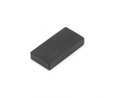 Magnet Expert® F30155BK-1 30 x 15 x 5 mm épais Noir époxy enduits N42 Aimant au néodyme-10,1 kg Pull (Pack de 1), Argent