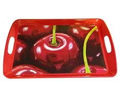 Saveur et Degustation KA1478 Plateau Service en Melamine Coloris ALEATOIRE, Vert/Orange/Jaune/Rouge, 56 x 36 x 4,59 cm