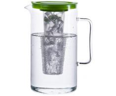 Bohemia 093 006 058 Cristal Simax Carafe avec Compartiment Ã glaÃ§ons Vert 2 l