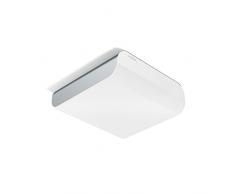 Steinel plafonnier LED RS LED M2 V2 argent, 9.5 W applique LED 867 lm, 360° détecteur de mouvement, portée max. 6 m