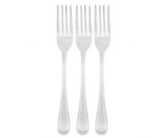 Pradel Heritage 517344 lot de 3 Fourchettes, Acier Inoxydable, Inox, 21 x 2,7 x 0,8 cm