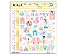 Toga Autocollant, Autre, Multicolore, 15 x 17.5 x 0.2 cm STF112