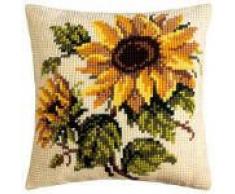 Kit coussin au point de croix Tournesols