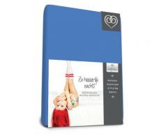 Bed-Fashion Drap-Housse Stretch, Tissu éponge, Bleu Roi, lit Simple, 80 x 210 cm