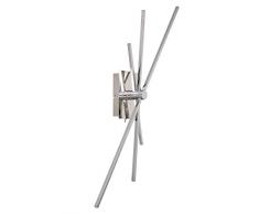 EEC A+, Lux Applique murale ORBIT - Métal Argenté 3 ampoules