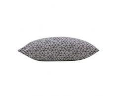 douceur dintérieur coussin 30x50cm polycoton optic blanc