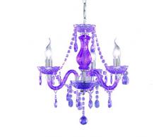 Reality|Trio Lustre Classique Ã 3 Flammes, Ã = 46cm, Violet