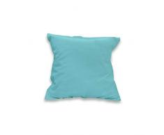 Soleil dOcre Taie doreiller UNI turquoise 63 x 63 cm