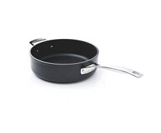 Le Creuset, Sauteuse Ã Bord Droit Anti-AdhÃ©rente, Ã 28 cm, Sans PFOA, Compatible avec Toutes Sources de Chaleur (y Compris Induction), Anthracite/ArgentÃ©
