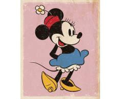 Pyramid International rétro Minnie Mouse Mini Poster, Plastique/Verre, Multicolore, 40 x 50 x 1.3 cm