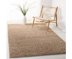 Safavieh Tapis Shag, Tissé Polypropylène Tapis en Beige Foncé, 160 X 230 cm