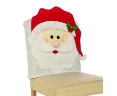 Festive Productions Père Noël Housse de Chaise, Feutre Rouge