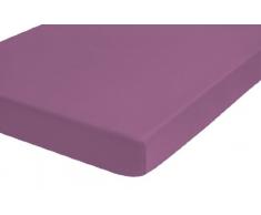 Biberna 77640/055/340 Drap Housse Elastique Adapté aux Matelas de 25 cm à 35 cm dEpaisseur pour un Lit Simple Framboise 90 x 190 cm à 100 x 200 cm